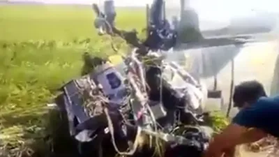 Video: Cận cảnh máy bay quân sự rơi ở Phú Yên