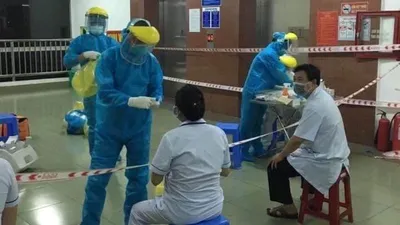 Bệnh viện C Đà Nẵng đang được khoanh vùng ở mức độ hẹp. Ảnh: BNCC