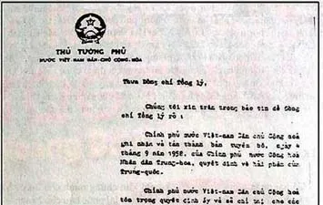 Công hàm 1958 và vấn đề chủ quyền ở Hoàng Sa-Trường Sa