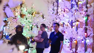 Hang đá được đầu tư hàng trăm triệu đồng để đón giáng sinh 2023