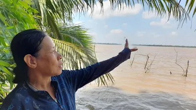 Bến Tre: Lo sạt lở, người dân kiến nghị dừng khai thác mỏ cát 