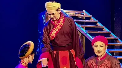 Một cảnh trong vở Thành Thăng Long ngày ấy. 