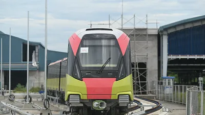 Chùm ảnh: Vận hành thử nghiệm tuyến metro Nhổn - ga Hà Nội