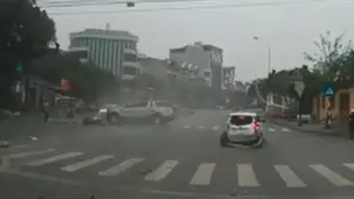 Clip tai nạn kinh hoàng ở Hải Dương