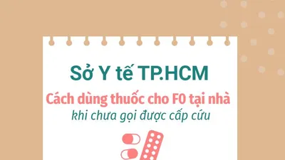 Sở Y tế TP.HCM chỉ cách dùng thuốc cho F0 tại nhà khi chưa gọi được cấp cứu
