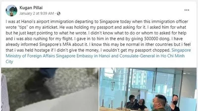 Đã xác định nhân viên xuất nhập cảnh bị tố vòi tiền du khách ở sân bay Nội Bài