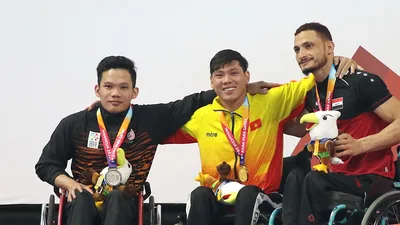 Võ Thanh Tùng lập ‘hat trick vàng’ tại Asian Para Games