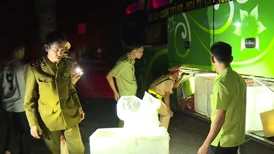 Video: Bắt xe khách chở hơn 1,5 tấn nội tạng động vật hôi thối