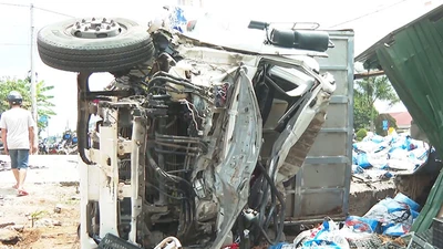 Video: Xe tải mất thắng gây tai nạn liên hoàn khiến 5 người thương vong