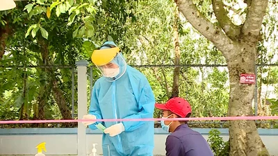 Video: Khẩn trương dập dịch tại xã có nhiều ca nhiễm COVID-19 ở Vĩnh Long