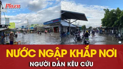 Nước ngập khắp nơi, người dân kêu cứu do hồ Sông Quao xả lũ 