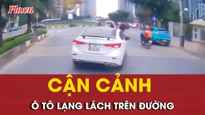 Video: Ô tô lạng lách, cản trở xe khác trên đường ở Hà Nội