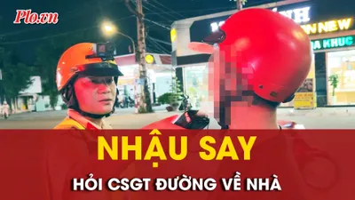 Độc lạ người đàn ông nhậu say, chạy xe vào chốt CSGT để...hỏi đường về