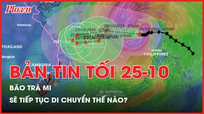 Bản tin tối 25-10: Vì sao bão Trà Mi có hướng đi kỳ dị?; Nhận diện Facebook giả mạo kêu gọi quyên góp, ủng hộ chùa Phổ Quang