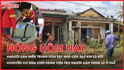 Lũ rút dần, người dân miền Trung tập trung dọn dẹp nhà cửa; Chuyên cơ Nga mang theo 29 tấn hàng viện trợ người dân vùng lũ ở Huế