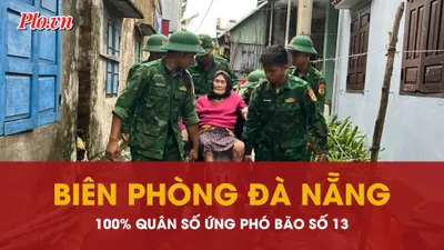 Biên phòng Đà Nẵng huy động tổng lực hỗ trợ người dân ứng phó bão số 13 
