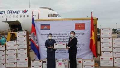 Chính phủ Hoàng gia Campuchia hỗ trợ vật tư y tế, thiết bị chống dịch cho TP.HCM