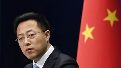 Người phát ngôn Bộ Ngoại giao Trung Quốc Triệu Lập Kiên. Ảnh: KYODO