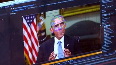 Hình ảnh video giả mạo Tổng thống Barack Obama. Ảnh: AP