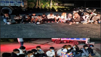 Kiên Giang bắt nhóm thanh niên tổ chức đua xe giữa đêm khuya