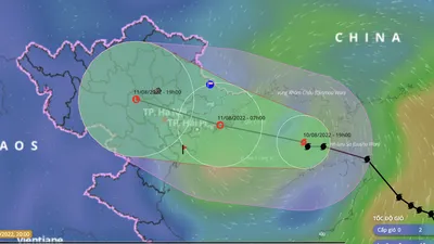 Bão số 2 sẽ suy yếu trước khi đổ bộ Quảng Ninh - Nam Định
