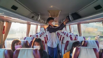 Đà Nẵng đưa hàng ngàn công nhân về quê đón Tết trên những chuyến xe miễn phí