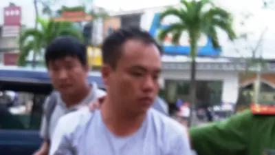 Nghi phạm Huỳnh Lương Hải (ảnh GIA TUỆ)​