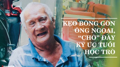 Kẹo bông gòn ông ngoại “chở” bao kí ức tuổi học trò