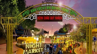 Phối cảnh phố đi bộ đêm Kỳ đài Quang Trung, quận 10