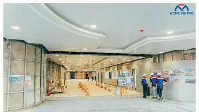 Cận cảnh ga Khu Công nghệ cao của metro số 1