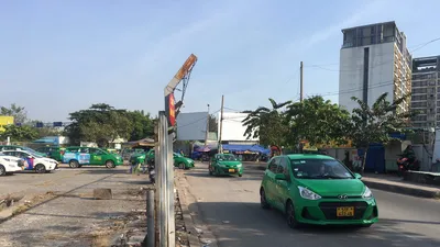 Bãi đệm xe taxi ở sân bay Tân Sơn Nhất đã hoạt động