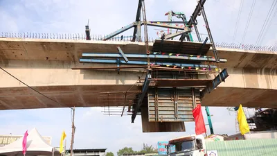 Hợp long cầu Nam Lý ở TP Thủ Đức