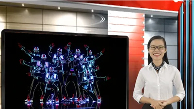 Lạ mắt với màn vũ đạo được vẽ bằng ánh sáng