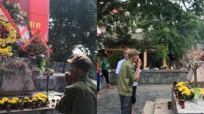 Cụ ông vượt hàng trăm cây số thổi kèn viếng đồng đội