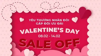 Quà Valentine từ Vua Hàng Hiệu: Sale tới 70%, tặng voucher 100K ​