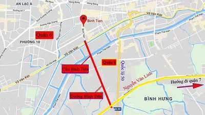 Dừng đầu tư dự án cầu đường Bình Tiên hơn 2.600 tỉ theo hình thức BT