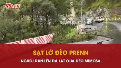 Đèo Prenn bị sạt, người dân lên Đà Lạt qua đèo Mimosa