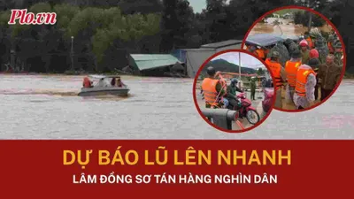 Ứng phó lũ: Công an xã D’Ran chủ động sơ tán hơn 2.000 dân ra khỏi vùng nguy hiểm