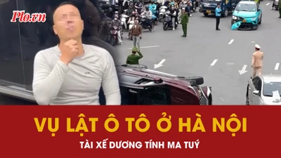 Vụ lật ô tô ở Hà Nội, tài xế dương tính với ma tuý