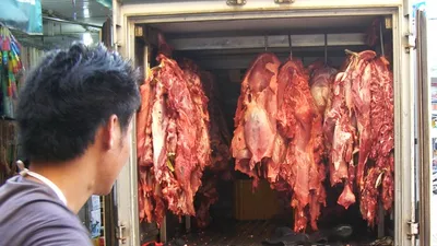 Clip ngăn chặn gần một tấn thịt bò bơm nước trước khi vào chợ