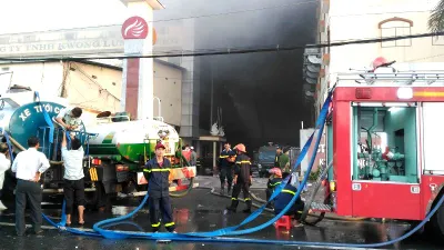 Clip: Hiện trường vụ cháy ở Cần Thơ vào sáng ngày 24-3