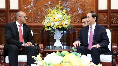 Video: Chủ tịch nước Trần Đại Quang tiếp đại sứ Cuba