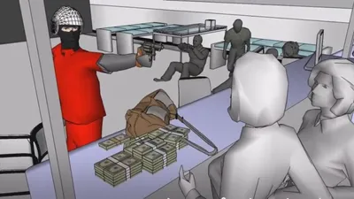 Khoảnh khắc ngân hàng ở Vĩnh Long bị cướp