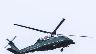 Chiếc Marine One của Tổng thống Mỹ bay thử ở Đà Nẵng