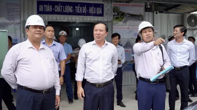 Chủ tịch UBND tỉnh Long An kiểm tra tiến độ thực hiện Đường Vành đai 3 - TPHCM 