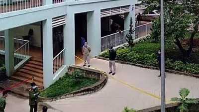 1 thanh niên tử vong trong sân bệnh viện