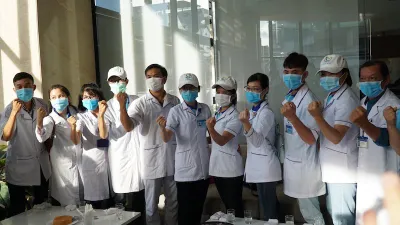 Các 'chiến binh áo trắng' Bình Định đã tới Đà Nẵng chống dịch