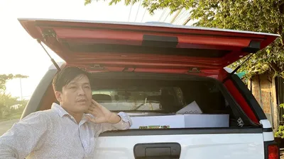 Phạm Thành Công cũng xe chở thuốc bị bắt quả tang. Ảnh: CACC