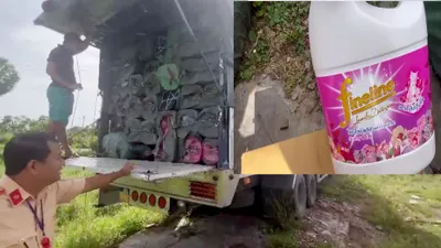 Phát hiện xe tải chở 77 bao quần áo không rõ nguồn gốc nghi nhập lậu