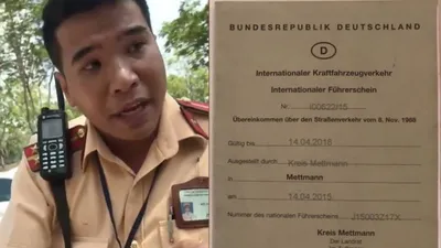 PC67 thông tin vụ CSGT Cát Lái từ chối bằng lái quốc tế